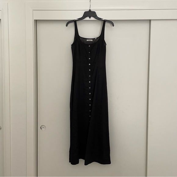 Doen Black Lantana Button Up Maxi Dress XS - Picture 6 of 9